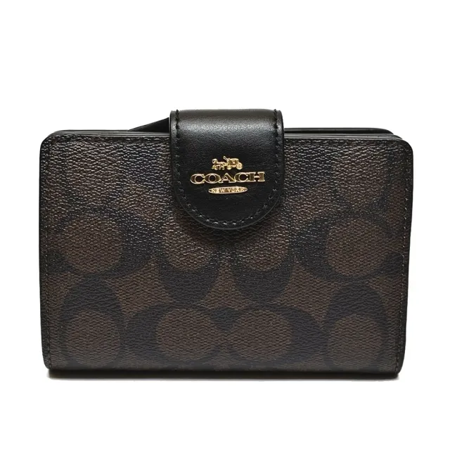 【COACH】& Michael Kors & Kate Spade 經典立體LOGO 緹花/素色皮革釦式皮夾中夾/長夾(多款多色可選)