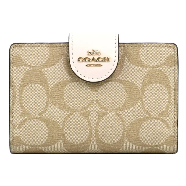 【COACH】& Michael Kors & Kate Spade 經典立體LOGO 緹花/素色皮革釦式皮夾中夾/長夾(多款多色可選)