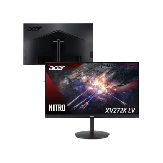 【Acer 宏碁】A福利品 XV272K LV 遊戲電競螢幕(27型/4K/160Hz/0.5ms/IPS)