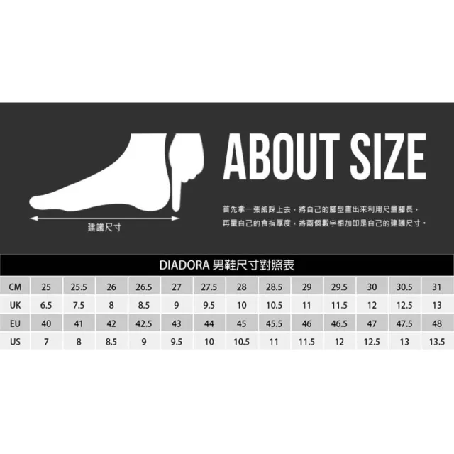 【DIADORA】男原廠慢跑鞋-運動 訓練 慢跑(DA180238-C1494)