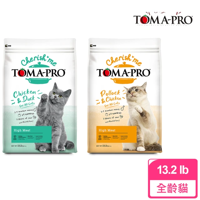 TOMA-PRO 優格 親親食譜 全齡貓 高肉量 火鴨雞/四種肉配方 13.2磅(貓糧、貓飼料、貓乾糧)