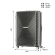 【Samsonite 新秀麗】28吋Astra 立體幾何光澤PC可擴充TSA海關鎖行李箱/光芒箱(多色可選)