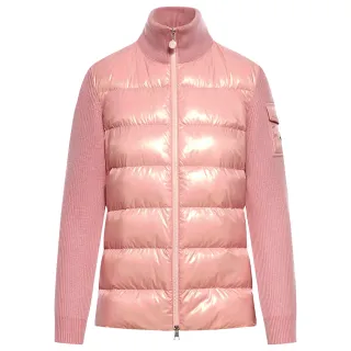 【MONCLER】秋冬新款 女款 羽絨羊毛拼接外套-粉色(1號USA-S、2號USA-M、3號USA-L)