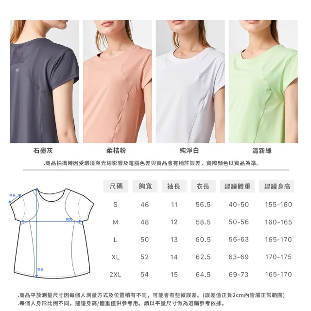 【GIAT 吉亞特】涼感後網紗排汗休閒短袖T恤(運動休閒 路跑 瑜珈 家居 羽球)