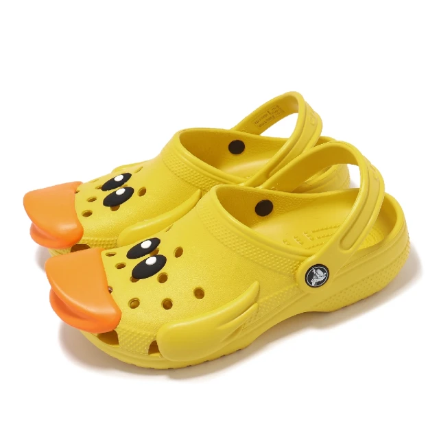 Crocs 洞洞鞋 Classic I AM Rubber Ducky K 中童 向日葵 經典小鴨子 克洛格(21019375Y)