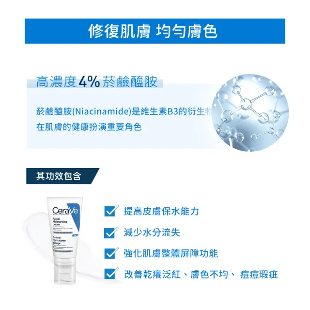 【CeraVe 適樂膚】獨家上市臉部雙入組★全效水光B5玻尿酸修護精華 30ml+全效超級修護乳 52ml(保濕鎖水)