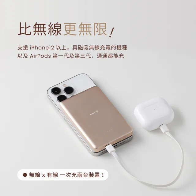 【Photofast】MAGSLIM 10000mAh 超薄磁吸無線充行動電源(Mag Slim/Magsafe)