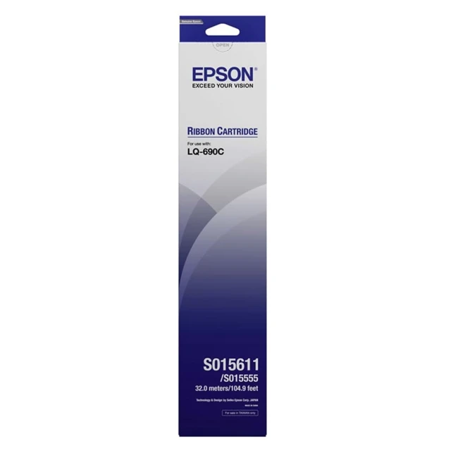 【EPSON】LQ-690C S015611 黑色色帶