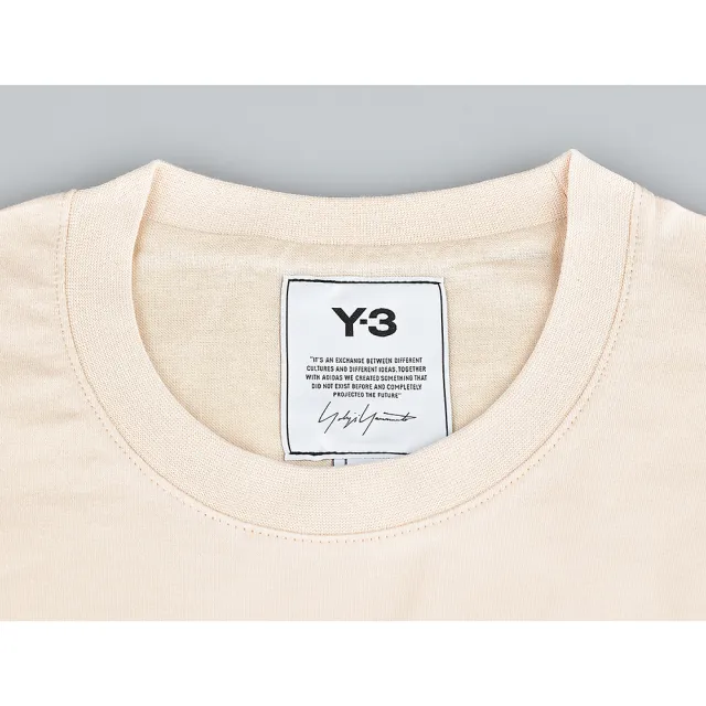 【Y-3 山本耀司】Y-3 Classic字母LOGO長袖純棉T恤(男款/亞麻黃)