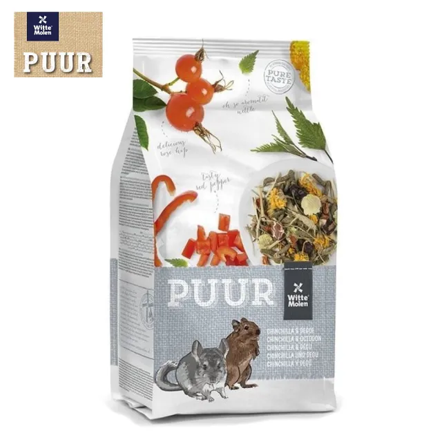 【荷蘭偉特PUUR】純天然龍貓飼料 500g*3包組(龍貓、龍貓飼料)