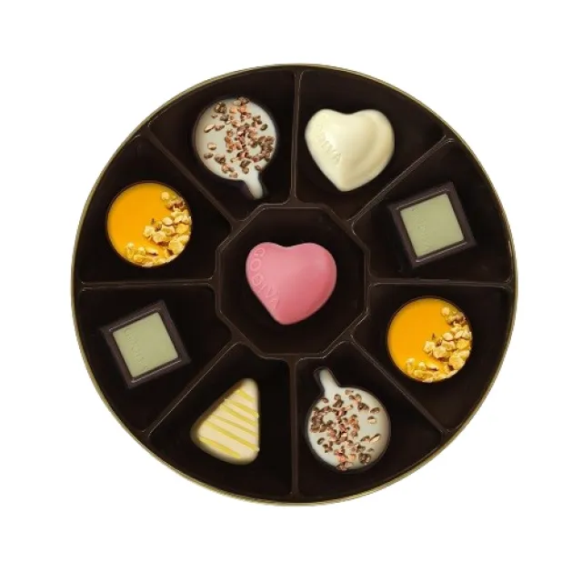 【GODIVA】夏之戀巧克力圓形禮盒9顆裝