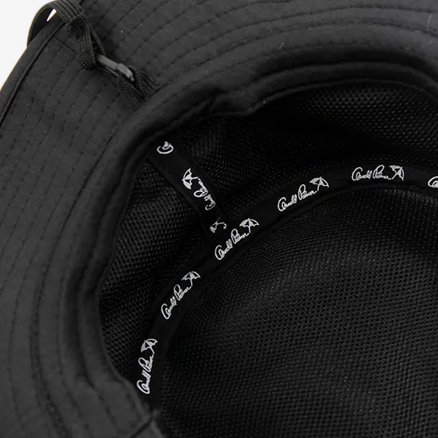 【Arnold Palmer 雨傘】配件-草寫LOGO遮陽帽(黑色)