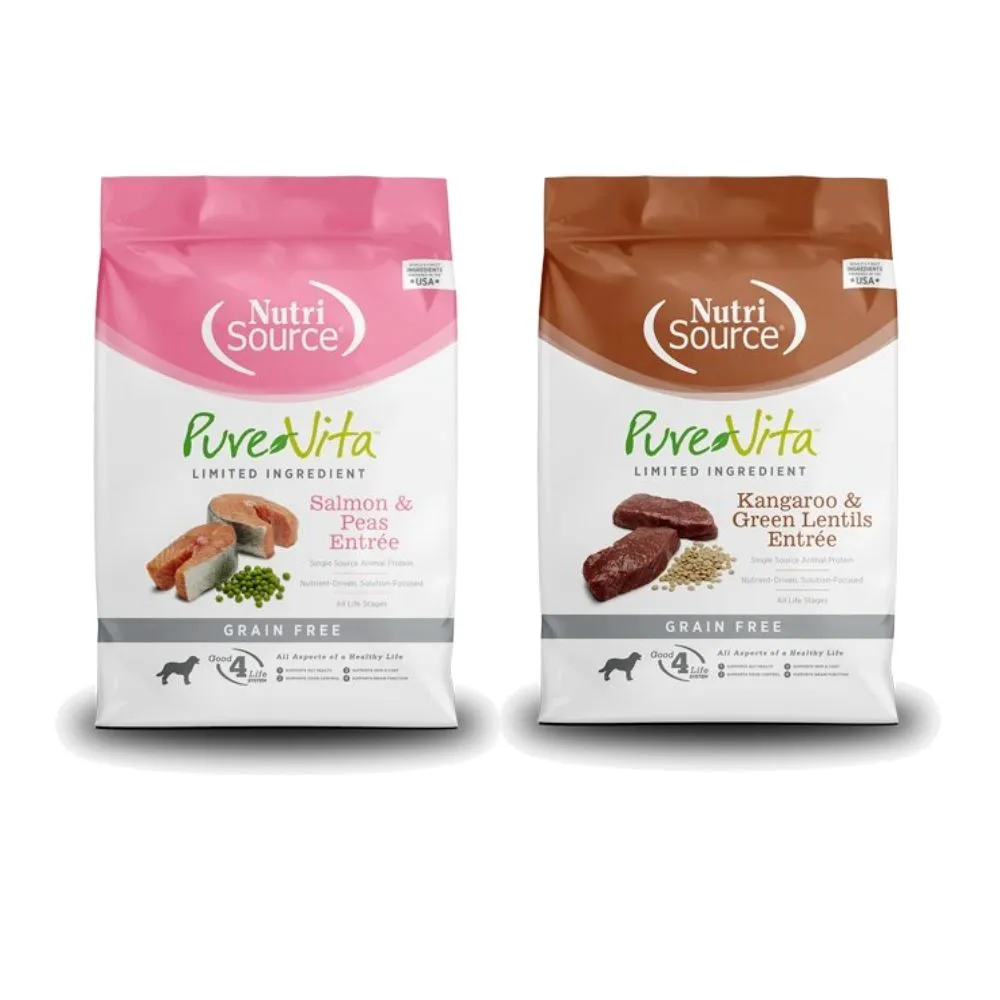 【Nutri Source 新萃】PV天然寵糧極低敏無穀全齡犬糧 1lb/454g*3包組(狗糧、狗飼料)