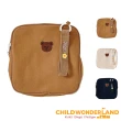 【Child Wonder Land】時尚可愛男女幼童輕盈迷你小熊肩背包(米色／棕色／黑色)