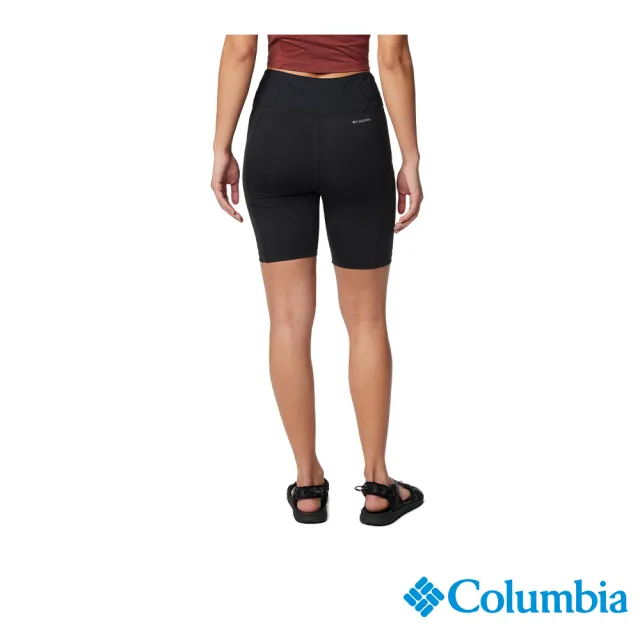 【Columbia 哥倫比亞】女款-Boundless Trek™快乾緊身短褲-黑色(UAR75750BK/IS)