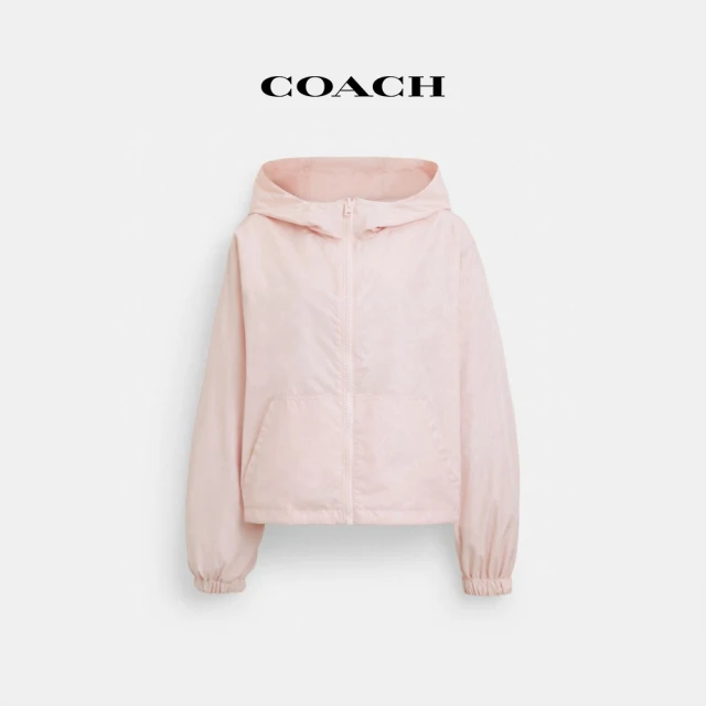 COACH蔻馳官方直營 雙面經典Logo愛心圖案戶外夾克-粉色(CT701)