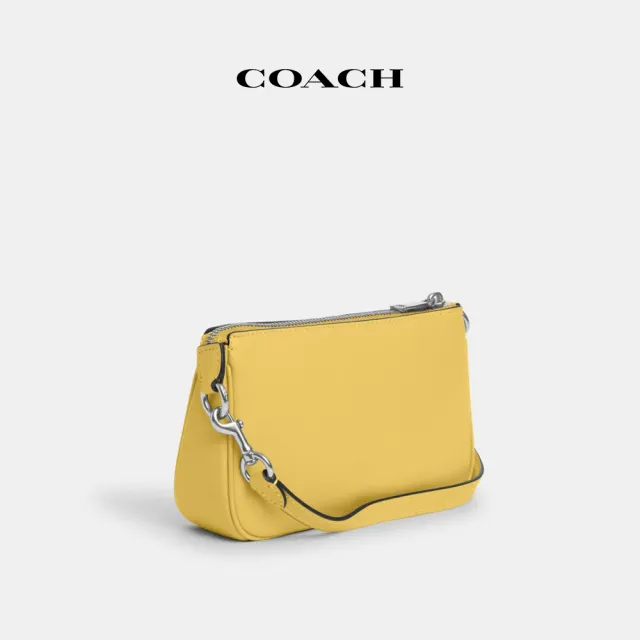 【COACH蔻馳官方直營】NOLITA 19號手袋-銀色硬體/亮黃色(CR364)