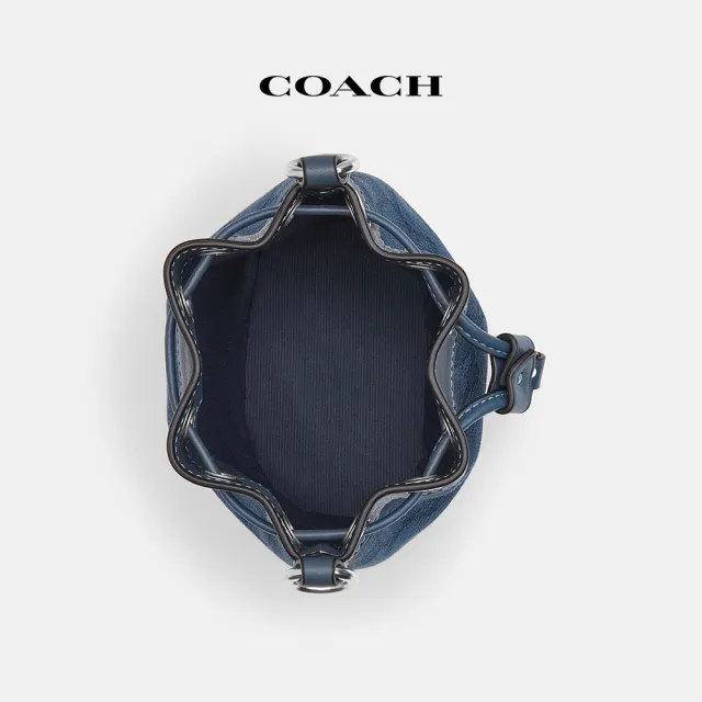 【COACH蔻馳官方直營】經典Logo迷你水桶包-SV/丹寧色/深丹寧色(CT863)