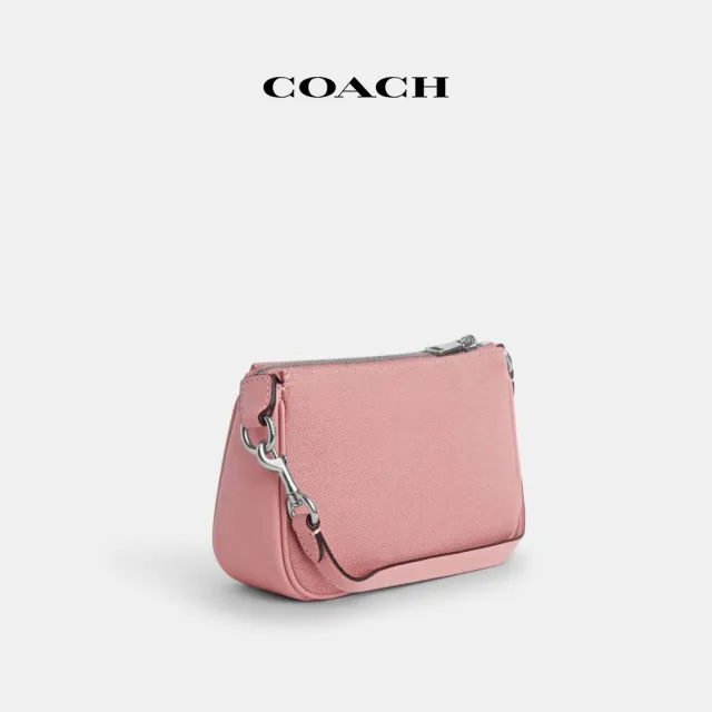 【COACH蔻馳官方直營】NOLITA 19號手袋-銀色硬體/淺胭脂粉色(CU002)