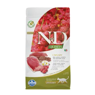 【法米納Farmina】QC5 貓用泌尿道紓壓保健 鴨肉蔓越莓 1.5kg｜ND藜麥無穀機能貓糧 1.5公斤 挑嘴貓 貓飼料
