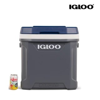 【IGLOO】MAXCOLD 系列五日鮮 62QT 拉桿冰桶 34962(保鮮 保冷 露營 戶外 保冰 冰桶)