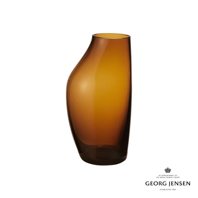 Georg Jensen 喬治傑生 SKY 花瓶 琥珀色 大(玻璃)