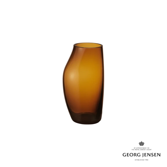 Georg Jensen 喬治傑生 SKY 花瓶 琥珀色 小(玻璃)