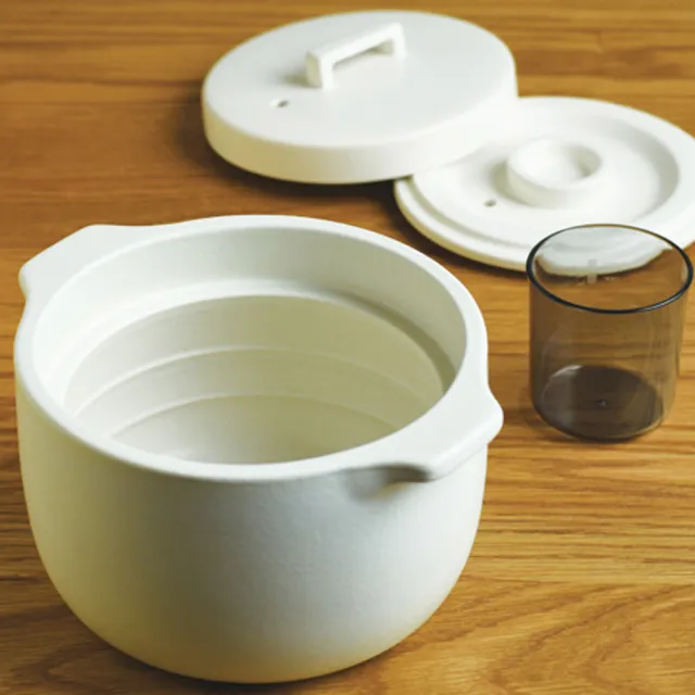 【Kinto】KAKOMI 炊飯鍋 1.2L-黑(瓷器鍋 悶煮鍋 IH爐可用鍋)