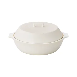 【Kinto】KAKOMI 土鍋 2.5L- 白(瓷器鍋 悶煮鍋 IH爐可用鍋)