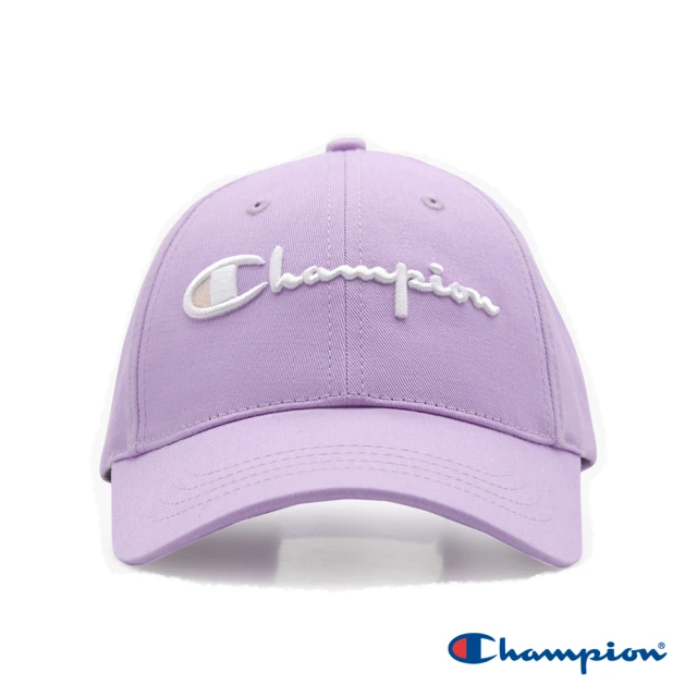 Champion 官方直營-刺繡LOGO棒球帽-童(淺紫色)