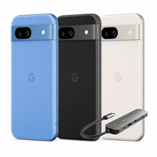 【Google】Pixel 8a 6.1吋 5G(8G/128G/Google Tensor G3/6400萬像素/AI手機)(六合一hub組)