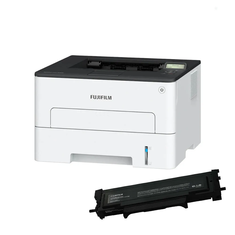 【FUJIFILM 富士軟片】搭標準容量黑色碳粉★ApeosPort Print 3410SD A4黑白雷射無線印表機