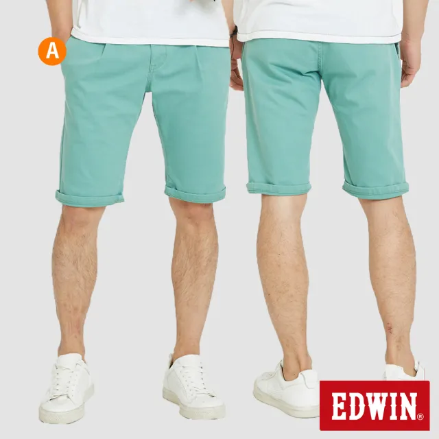 【EDWIN】男女裝 獨家限定 休閒舒適短褲 / 短裙(共8款)