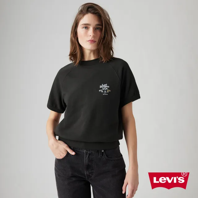 【LEVIS 官方旗艦】女款 短袖大學Tee / 美式圖案 / 舒適面料 人氣新品 A7395-0005