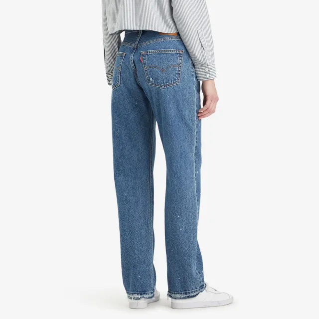 【LEVIS 官方旗艦】501 90s女款中腰直筒丹寧牛仔褲 人氣新品 A1959-0052