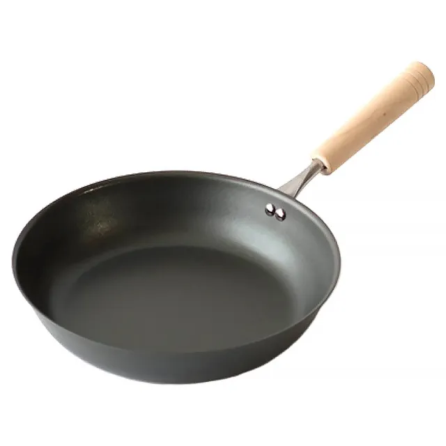 【杉山金屬】日本製 匠味鐵製平底深煎鍋 26cm IH爐可用鍋(不挑爐具)
