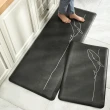 【半島良品】12MM科技氣墊/防油防水減壓皮革廚房地墊75x45cm(多款選 台灣環保印刷 踩屎感地墊)