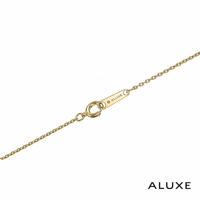 【ALUXE 亞立詩】天然淡水珍珠 10K金 珍珠雙鑽項鍊(珍愛系列 Be charming NN0222)