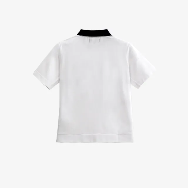 【Arnold Palmer 雨傘】女裝-立體剪裁寬鬆版型POLO衫(白色)
