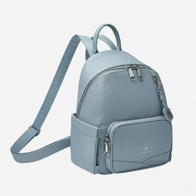 【Nordace】Pollina 藍色純素皮革迷你背包(日常及通勤上班上學)