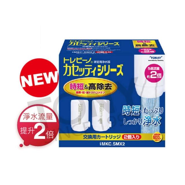 【TORAY 東麗】快速淨水 濾心2pcs MKC.SMX2(總代理貨品質保證)