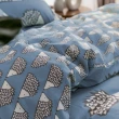 【Scion】精梳棉雙人四件式床包組-刺蝟-灰藍(金安德森寢具 狐狸寢具 SCION寢具)