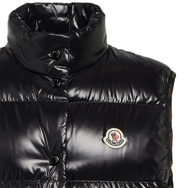 【MONCLER】秋冬新款 女款 BADIA 品牌LOGO 羽絨背心-黑色(0號USA-XS、1號USA-S、2號USA-M、3號USA-L)