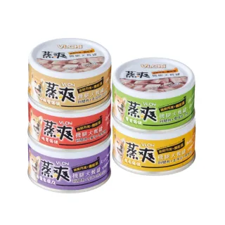 【Vi.chi 維齊】蒸爽機腿犬餐罐〈雞腿肉塊+機能湯〉80g*12罐組(狗罐/犬罐 全齡適用)