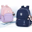 【優貝選】學院風系列 粉紫/深藍 大容量 多夾層 學生書包 3-6年級適用