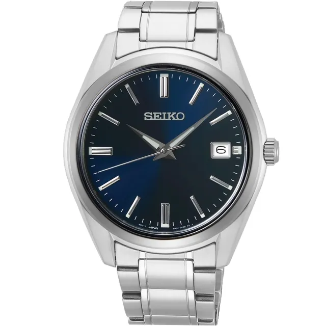 【SEIKO 精工】CS系列 簡約 時尚紳士石英錶-藍面40mm/SK027(SUR309P1/6N52-00A0B)