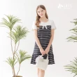 【IRIS 艾莉詩】拼接短袖洋裝-3色(426A3)