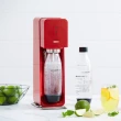 【Sodastream-水瓶任選賣場】自動扣瓶氣泡水機 SOURCE-紅色(加碼送1隻鋼瓶 含原箱共2隻)