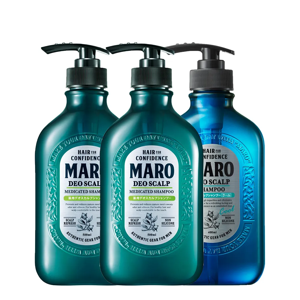 【MARO】清新!風行控油洗髮精 任選3入(一般480ml/酷涼400ml)