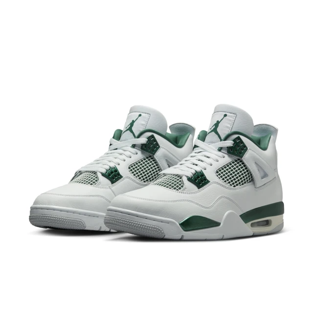 NIKE 耐吉 運動鞋 籃球鞋 男鞋 AIR JORDAN 4 RETRO Oxidized Green 白綠 復古 氧化綠 AJ4(FQ8138103)
